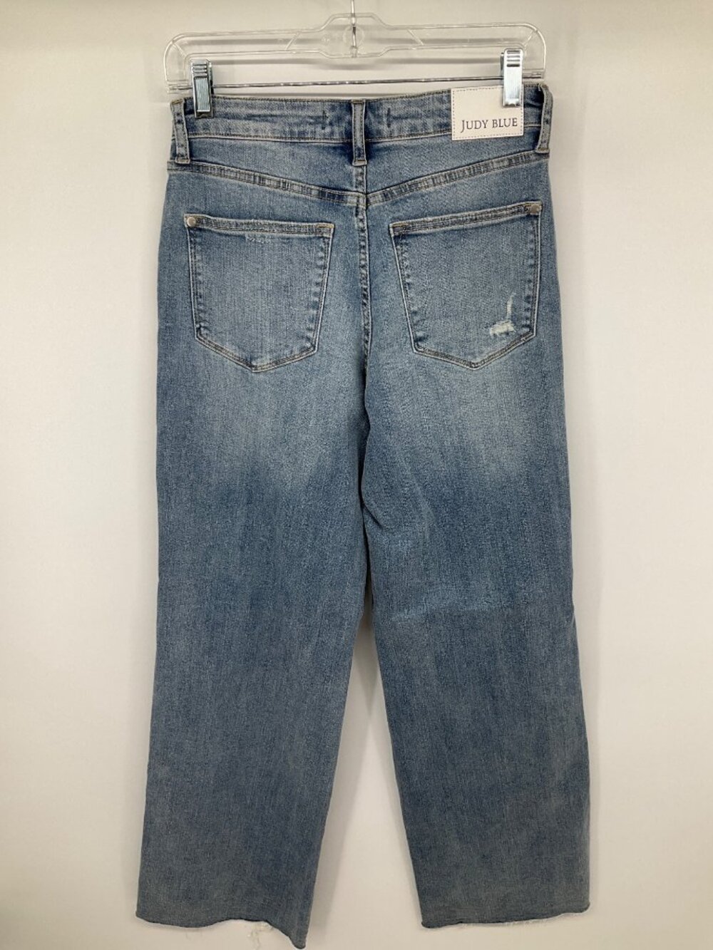 Judy Blue size 5 27W HR Wide Leg Distressed Vintage Washed Jeans NEW - Picture 5 of 9